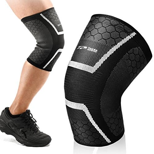 Theraprotective Knee Compression Sleeve, Best Knee Brace Support for Running, Jogging, Basketball, Sports, Joint Pain Relief,Arthritis and Injury Recovery-Single Wrap (Medium)