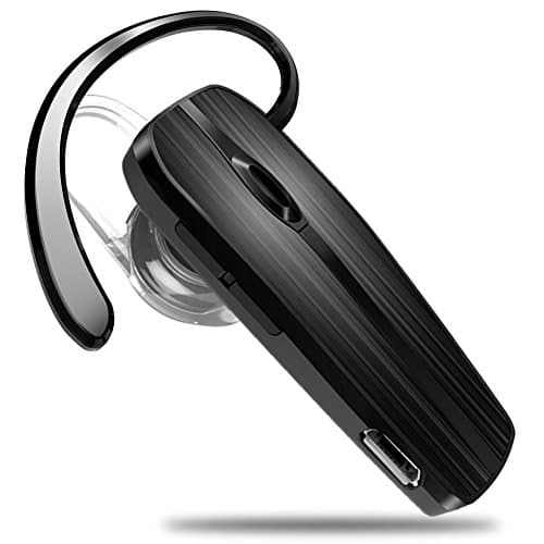 TOORUN H13 Bluetooth Headset V4.1 Bluetooth Earpiece with Voice Reminder and Noise Cancelling Mic for iPhone 7 Plus 6s 5s iPad Samsung Galaxy S7 Edge S6 S5 Note5 LG G5 V10 Motorola HTC Android-Black