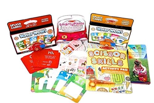Melissa and Doug Water Wow Flash Cards & Smarty Pants Kindergarten Learning Toy Bundle Ages 4+
