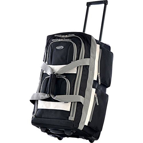 Olympia USA Eight Pocket 26" Rolling Duffel (Black)