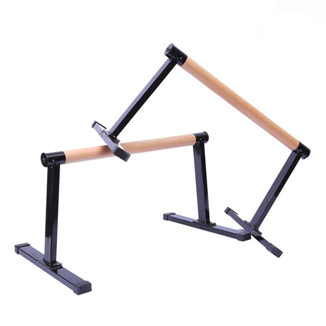 DYJD Wooden Parallel Bars Push-Up Bar Parallel Gymnastics Handstand Push-Ups for Fitness Bodybuilding Muscle Exercise