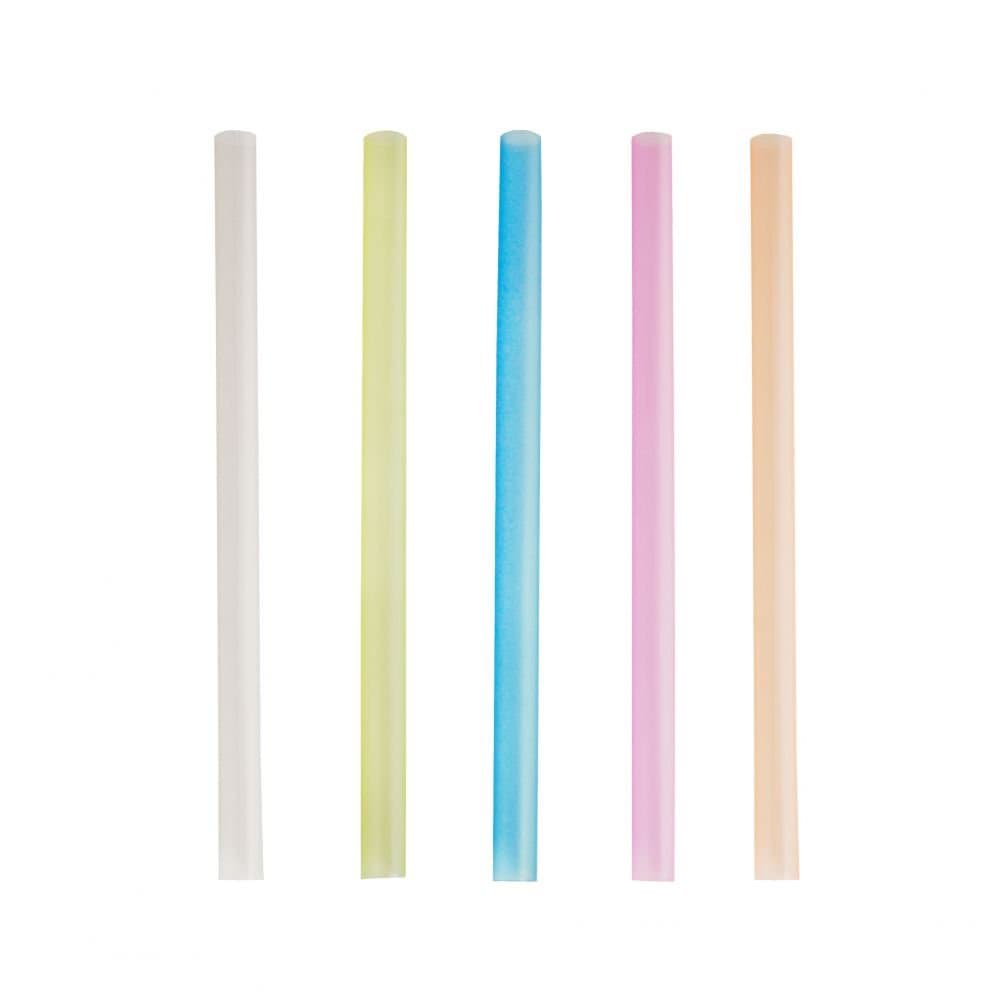 Papstar 81789, 200 Bubble Tea Straws, Diameter 12 mm, 20 centimeter, "coloured"