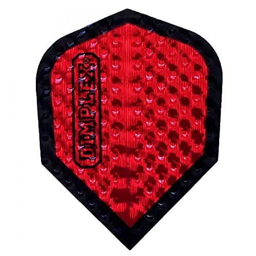 US Darts Harrows - 3 Sets (9 Flights) Dimplex RED Standard Double Thick Dimpled Flights …