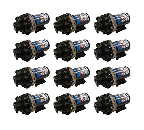 The ROP Shop 12 Pack EVERFLO 12 Volt 5.5 GPM Diaphragm Water Pumps 60 psi Lawn Sprayers Boats RV