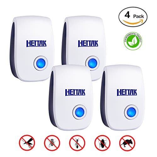 Pest Control Ultrasonic Repeller - Electronic Plug In repellent indoor for insect - Mosquitoes, Mice, Spiders, Ant, Rats, Roaches, bugs, Non-toxic, Eco-Friendly, Humans &amp; Pets Safe
