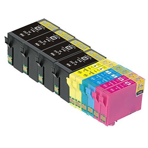 10 Pack Replacing Remanufactured Ink Cartridge for Epson 252 252XL (4 Black, 2 Cyan, 2 Magenta, 2 Yellow) Compatible With WorkForce WF-3620 WF-3640 WF-7110 WF-7610 WF-7620 WorkForce Pro WF-5190 WF-5620 WF-5690 Printer