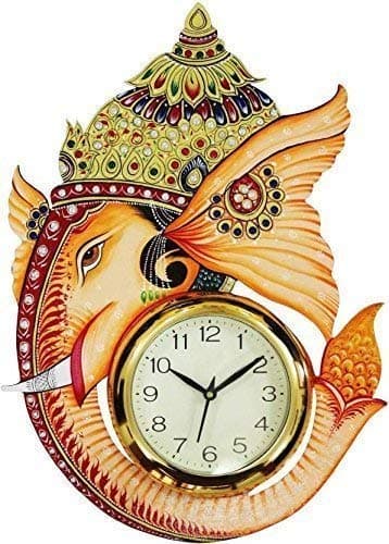 KK CRAFT Wall Clock Lord Ganesha