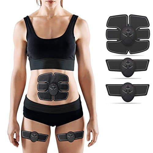 Vellio Shine Abs Stimulator,Ultimate Charming Wireless Portable Toning Belt Unisex for Abdomen/Arm/Leg Training Men &amp; Women Home Office (Line)