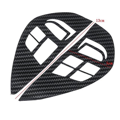 Car Steering Wheel Control Switch Audio Cruise Button Sticker Carbon Fiber Pattern Cover for Mitsubishi ASX Lancer Outlander RVR