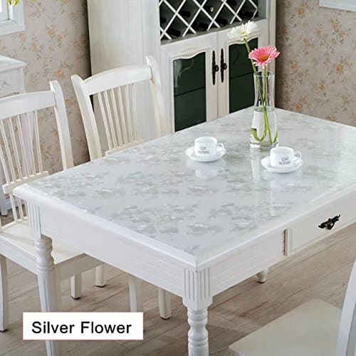Soft Glass Alike PVC Table Pad Waterproof Tablecloth for Table/Desk Lab Bench 27.5 x 47 Inches