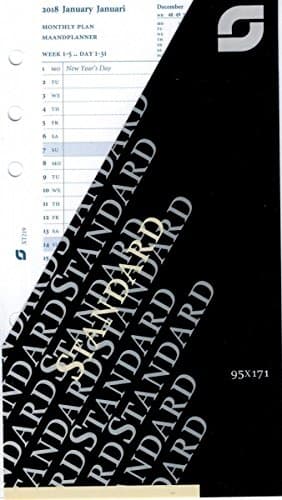 Succes Standard Monthly 24 Sheets 2018-2019 4-sprachig A6 Leporello xt219.18