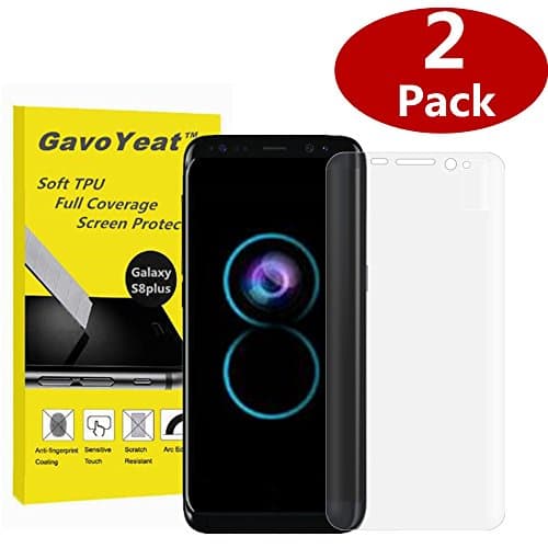 Galaxy S8 plus Screen Protector [Full Coverage] , 2 Pack Gavoyeat HD Clear Soft Screen Protector Film for Samsung Galaxy S8+ 6.2 Inch [Not Tempered Glass]