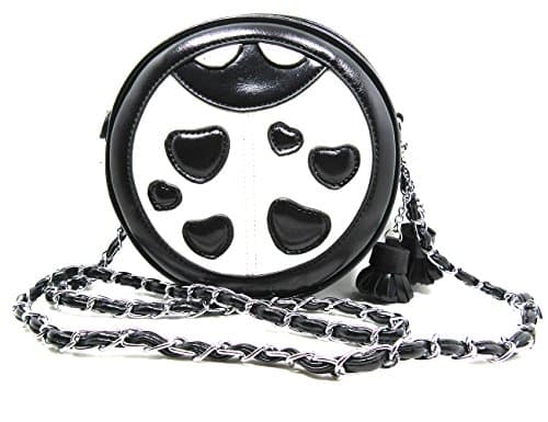 Naoki Cute Round Beetle PU Leather Coin purse Wallet Mini Messenger Shoulder Bag Crossbody(White)