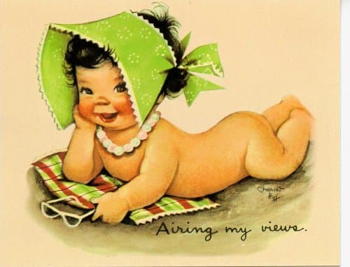 "Airing My Views" Birthday Card