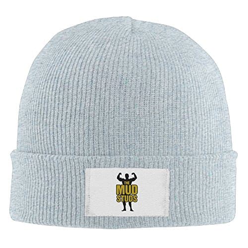 The Mud Studs Mud Run Unisex Slouchy Beanie Black