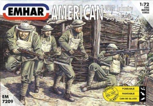 American WWI Infantry 'Doughboys' Model Building Kit