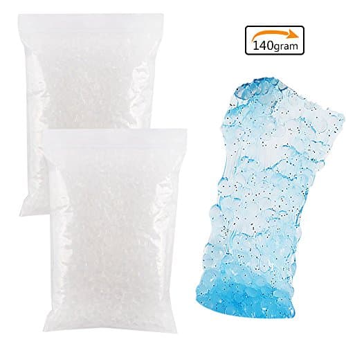 Brodi Fishbowl Beads for Slime, Simulation Imitation Clear Plastic Rice Beads for Homemade Slime, Kids Arts DIY Crafts, Wedding and Party Decoration, 2 pack (70g/pack),7000 PCS