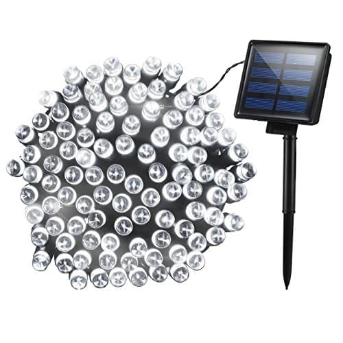Mpow Solar, 72ft 200LED Christmas Fairy String Lights, Cool White