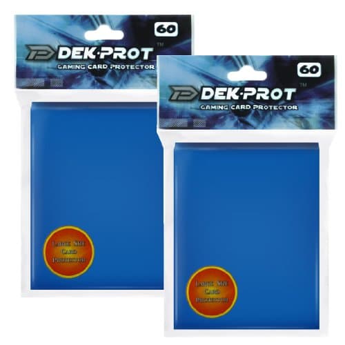 DEK PROT Magic+Pokemon Size Gaming Card Protectors-120 Sleeves- OCEAN BLUE