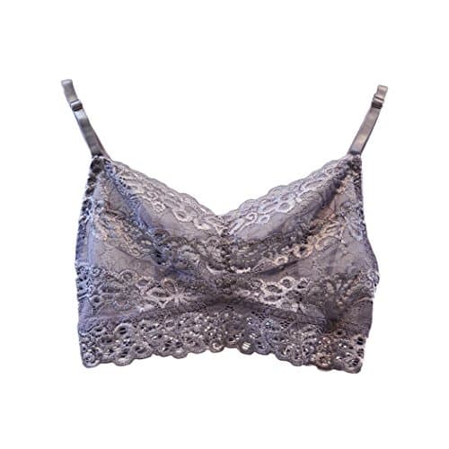 PinkPunch Women's Floral Multi-layer Lace Low Cut Bustier Bralette Top Plus Size