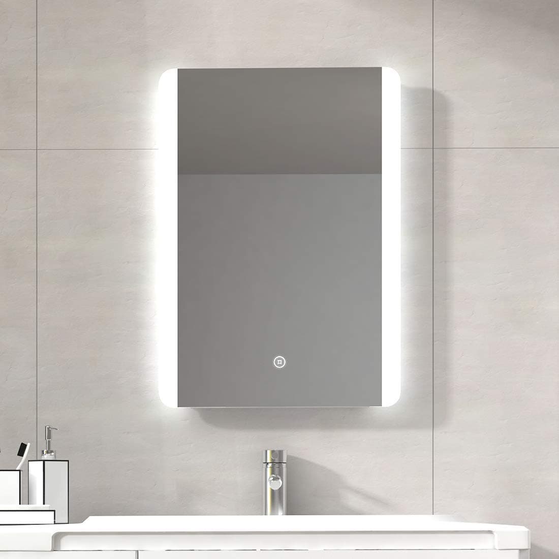 500x700mm Illuminated LED Bathroom Mirror LED Mirror with Lights + Touch Switch