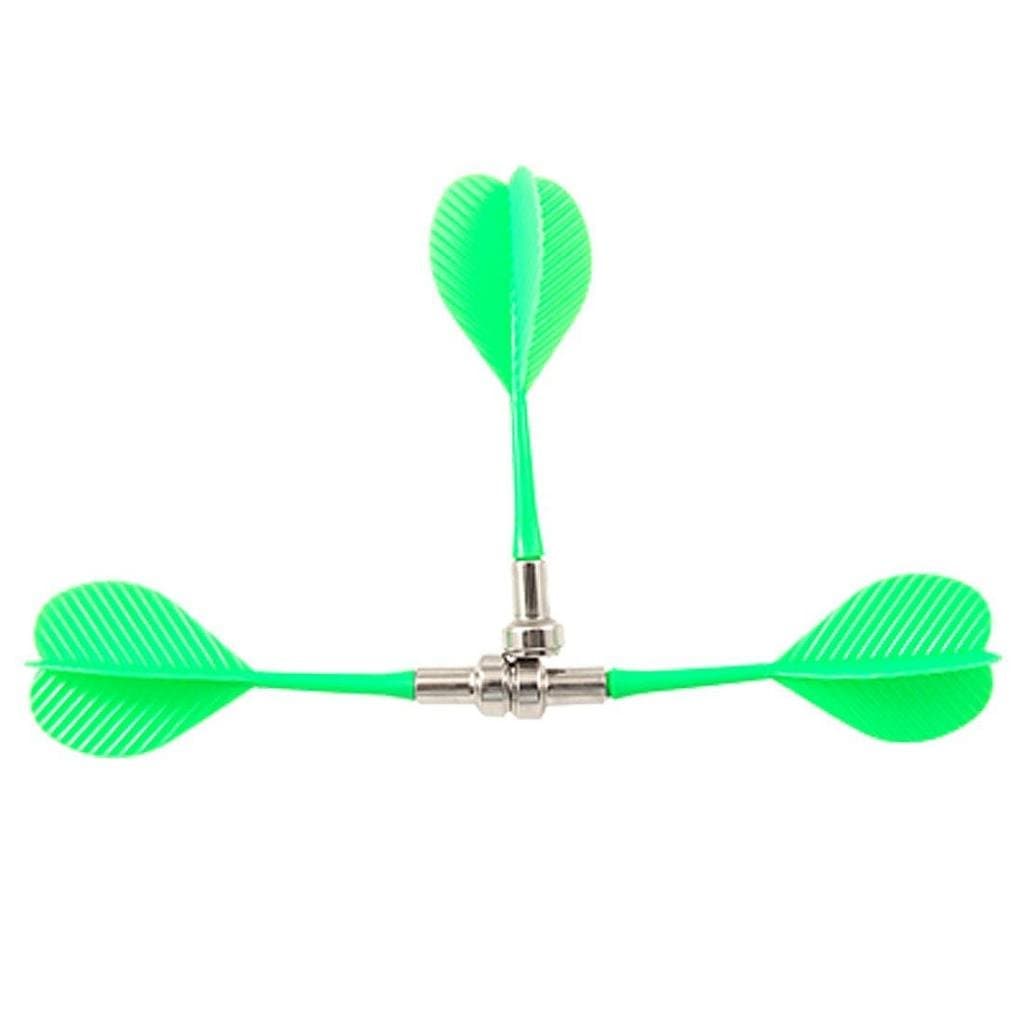 6 Pcs Bullseye Target Red Yellow Plastic Wing Magnetic Darts Needle