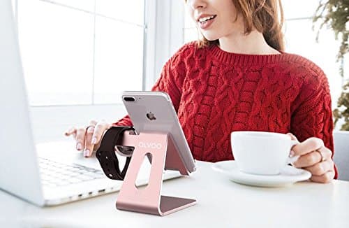 Apple Watch Charger Stand, Olvoo 2 in 1 iPhone Charging Desktop for Android Smartphone,iphone6/7/8 Plus/X,Samsung,Nintendo Switch,iWatch 3/2/1 and Tablets