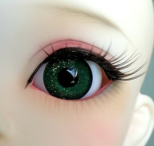 1 Pair Handmade Acrylic Forest Green Half Ball Eyes for BJD Dollfie SD Doll