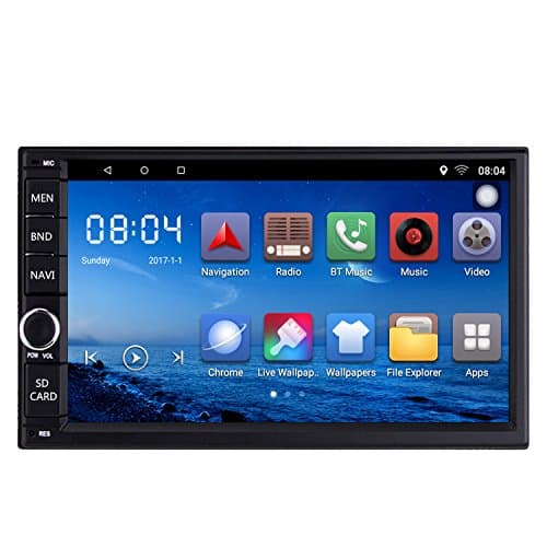 K012 2 Din Android Car Stereo GPS Navigation Auto Radio AM/FM/RDS 1GB RAM 16GB ROM Mirror Link Steering Wheel Control BT Hands-free Call