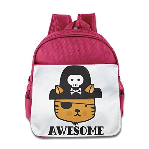 Awesome Pirate Cat Skull Hat Child School Packbag