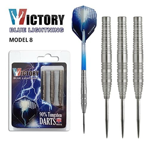 Blue Lightning Model 8 (M8) 90% Tungsten Steel Tip Darts by Victory Darts