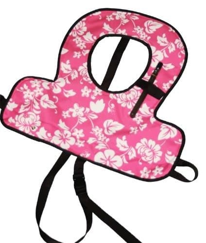Pink Flower Printed Kids Snorkel Vest