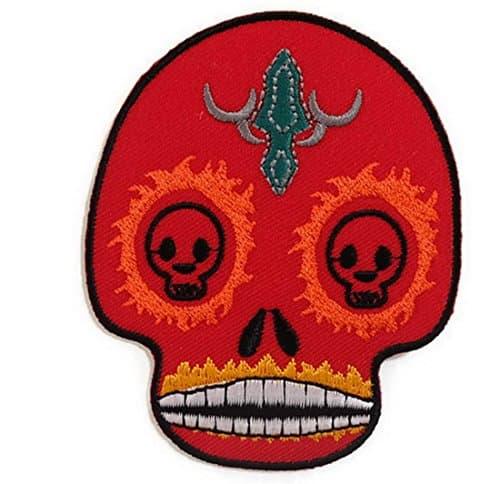 skull sugar Cloth Sticker for Laptops, Notebooks #3. Can remove and use it with a new surface you like again and again with no adhesive residu. Made in Thailand from Naree2016., Guaranteed quality