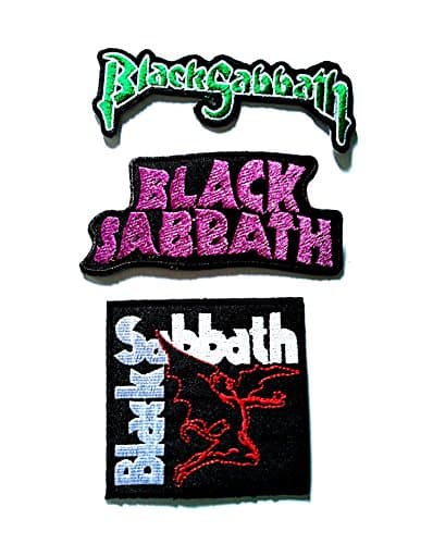BLACK SABBATH Patch Sew Iron On Embroidered Rock Band Music Logo Heavy Metal New