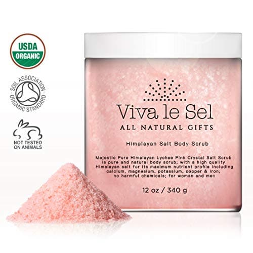 Viva le Sel Himalayan Crystal Bath Salt, 100% Natural with Essential Oils, Detox, Exfoliate and Moisturize Skin