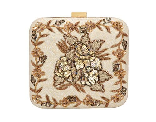 Kavanah Rose handembroidered clutch