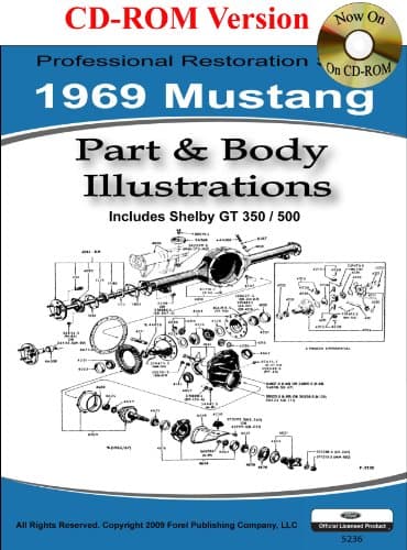 1969 Mustang Part and Body Illustrations