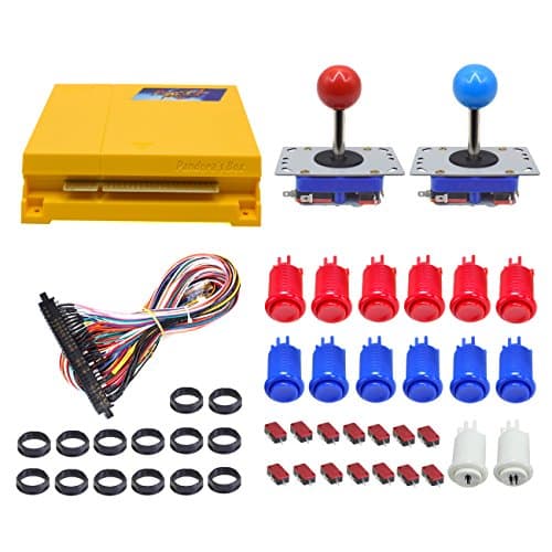Licho Arcade Button and Joystick DIY Kit Pandora's Box 4 645 in 1 Jamma Game Board for 2 Player Happ Arcade Buttons