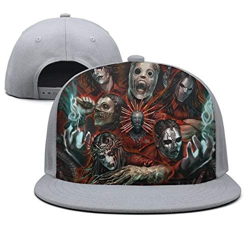 Slipknot-senven- Strapback Caps Street Dancing Flat Bill Hat for Men/Women