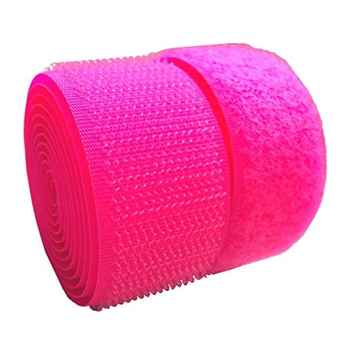 Lovetex 5/8" (16mm) Luminous Pink Sew on Hook and Loop Fastener Tape 10 pair yards