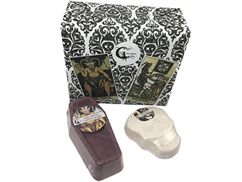 Bath Bomb Tarot Gift Set | Skull Bath Bomb 160-180g | Devil Coffin Bath Bomb 150-200g | Gothic Gift Set | Tarot | Free Spirit