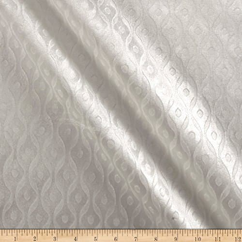 Europatex Wave Embossed Velvet White