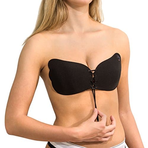 Womens Strapless Adhesive Sticky Bra: Supportive Backless Invisible Comfort Bras