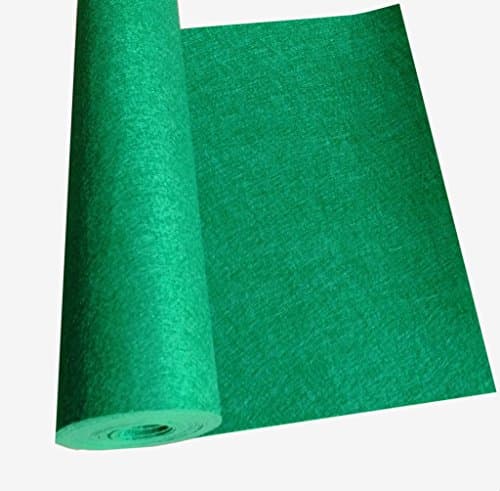 XuanKun Acrylic DIY Craft Sewing Squares Nonwoven Patchwork, 11.75 inches by 10 feet (Green)