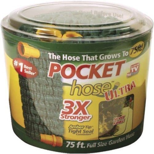 Pocket Hose Ultra Expandable, 75 FT, 3X Stronger
