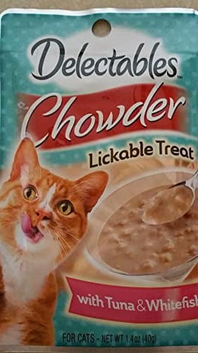 Delectables Chowder Lickable Treat With Tuna & Whitefish (Pack of 4 Pouches)