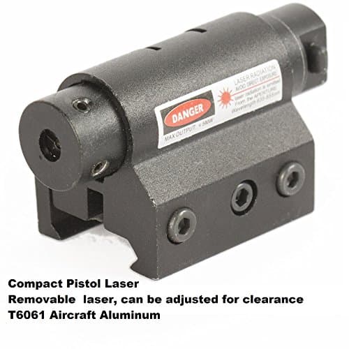 Into the Wild 5mw Removable Red Dot Laser Sight w/Pressure Switch &amp; Batteries for Mount