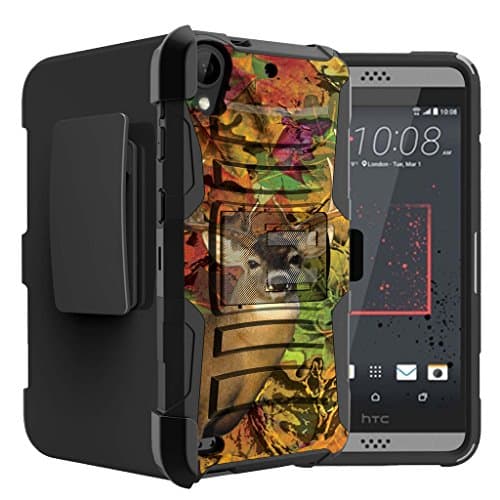 Untouchble Case for HTC Desire 530| HTC Desire 630 Deer Case [Heavy Duty Clip]- Shockproof Swivel Holster Case with Built in Kickstand - Autumn Deer Hunt