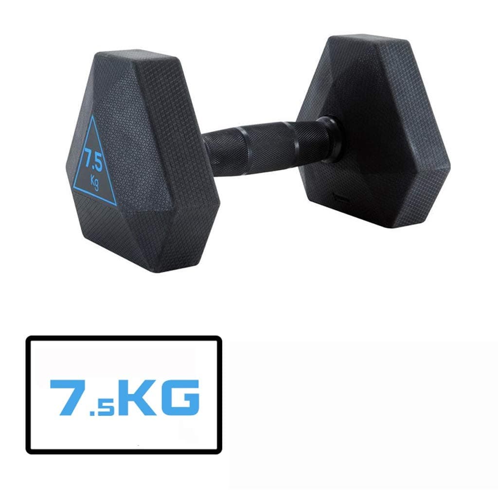 Dumbbell Set Hex Shaped Rubber Dumbbell Non-Slip Hand Weights Home Fitness Equipment with Metal Handles Heavy Dumbbells Non-Slip Hand Dumbbell