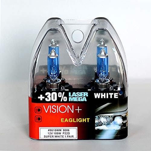 Aprilyy 2 X 9006 HB4 Super Bright Halogen Bulbs High Power 100W Car DRL Daytime Running Light Fog Lamp - White 12V 5000K (Pack of 2